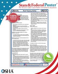 Osha Roof Tarping Blue Roof Factsheet When Employees Access Roofs To Install These Tarps They Are At Risk Of Falls Electrocutio Osha Fact Sheet Labor Law