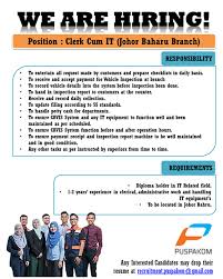 Jawatan kosong kerajaan 2017, jawatan kosong swasta 2017, jawatan kosong januari 2017, kerja kosong 2017, jobs in malaysia 2017, job vacancy, ohjobs. Jawatan Kosong Puspakom Sdn Bhd 21 Julai 2017