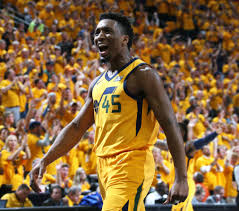 Latest on utah jazz shooting guard donovan mitchell including news, stats, videos, highlights and more on espn. Nba Com Stats On Twitter Donovan Mitchell Joins Kareem Abdul Jabbar 1970 As The Only Rookies In Nba History To Score 20 Points In Each Of Their First 6 Career Playoff Games Nbaplayoffs Nbarooks Https T Co Dejsl94svr