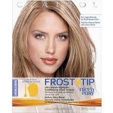 Clairol Nice N Easy Frost Tip Hair Highlights Creme Kit Walmart Com Frosted Tips Medium Brown Hair Clairol