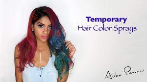 It makes it possible to use it not only for coloring strands, but also to give extra volume and hairstyle simulation where to buy. Temporary Hair Color Sprays Bright And Vibrant Hair Tutorial Ariba Pervaiz Youtube