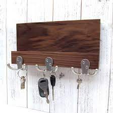 Excited To Share The Latest Addition To My Etsy Shop Wooden Key Rack With Shelf Entryway Organizer Mail And Key Entryway Organization Key Rack Key Storage