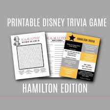 So if you're looking for a great resource on trivia questions to use as icebreaker games for adults, look. Disney Trivia Hamilton Best Movies Right Now