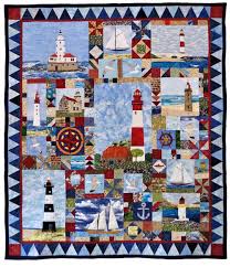 Bits And Pieces Quilt Shop New Hampshire Lighthouse Quilt Nautical Quilt Picture Quilts Coastal Quilts