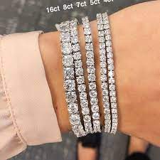 A tennis bracelet is a beautiful example of this; When Your Wrists Just Need A Little Extra Tennis Bracelets Of All Sizes Shop Link In Jewelry Accessories Ideas Tennis Bracelet Diamond Tennis Bracelet