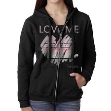 Amazon Com Kobt Womens The 1975 Love Me Zip Up Sweatshirt