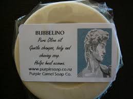 The history of olive oil mirrors the history of western civilisation. Bubbelino Pure Olive Oil Soap By Purple Camel Soap Company New Zealand