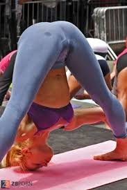 Be captivated by the arousing allure of these athletic women's camel toes in sexy activewear