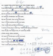 All I Want For Christmas Is My Two Front Teeth Christmas Guitar Chord Chart In G Major Christmas Chords Guitar Chord Chart Guitar Chords