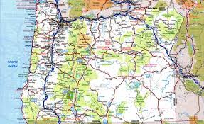 Oregon State Map With Cities Large Detailed Roads And Highways Map Of Oregon State With National Parks  And Cities | Vidiani.com | Maps Of All Countries In One Place
