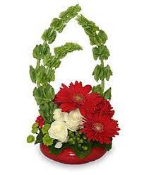 Blissful Bells Of Ireland Bouquet Winter Flowers Christmas Floral Arrangements Flower Arrangements Simple