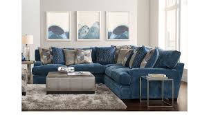 Living Room Sets Rooms To Go Cindy Crawford Home Beverlywood Navy 4 Pc Sectional Living Room 1019557p Sectional Living Room Sets Living Room Sectional Living Room Sets Furniture