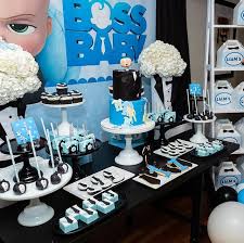 Birthday Decoration Ideas For Boy Baby Boss Baby First Birthday Dkoran2 Baby Birthday Party Girl Baby Birthday Party Baby Party Decorations