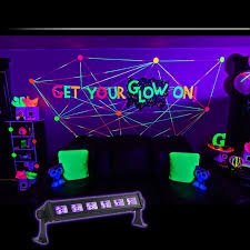 Black Lights For Parties Oppsk Blacklights With 3w X 6 Leds Uv Bar Black Light Posters For Room Stage Tapestry Glow Uv Black Light Black Light Posters Lights