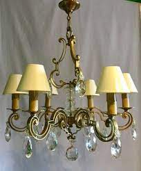 Copper) or silver that has a very thin layer of gold applied to the top. 40s 50s Large Chandelier Ceiling Lights