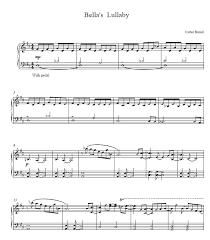 The arrangement code for the composition is cb. Bellas Lullaby Piano Sheet Music And Piano Tutorial Bella S Lullaby Piano Disney Sheet Music Piano Piano Sheet Music Free