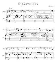 My Heart Will Go On Violin Sheet Music For Piano Violin Solo Musescore Com