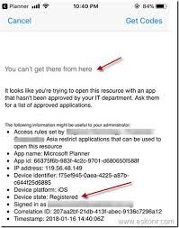 Intune Cannot Access Application Mam You Can T Get There From Here It Looks Like You Are Trying To Open This Resource With App That H Intune Application App