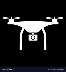 Drone The White Color Icon Royalty Vector Image Drone Drone Photos Icon