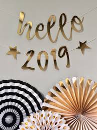 Hello 2019 Party Banner Feest Decoraties Diy Gelukkig Nieuwjaar Gouden Feest Decoraties
