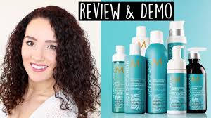 Mousse locks moisture and defines. Moroccan Oil Curl Collection Review Demo Youtube