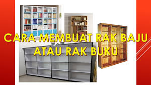 Diy kotak jadi rak buku. Cara Membuat Rak Buku Rak Baju Diy Bookshelf Youtube