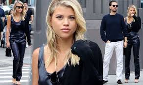 We can't work it out. Sofia Richie Scott Disick S Girlfriend Turns Heads In Jaw Dropping All Leather Outfit Celebrity News Showbiz Tv Express Co Uk