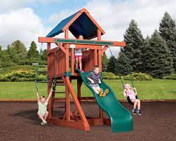 Adventure Treehouse Junior Space Saver Tarp Roof Backyard Adventure Backyard Playset Backyard Swing Sets