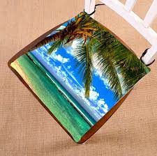 Shop palm tree chair cushions at bellacor. Gckg Beach Palm Tree Chair Pad Seat Cushion Chair Cushion Floor Cushion With Breathable Memory Inner Cushion And Ties Two Sides Printing 16x16 Inches Walmart Com Walmart Com
