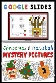 Christmas Mystery Picture Multiplication Christmas Color By Number Hanukkah Mystery Pictures Christmas Mystery Pictures Christmas Teaching