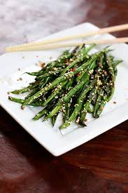 Sesame Garlic Green Beans Sweet Anna S Recipe Healthy Recipes Veggie Dishes Food