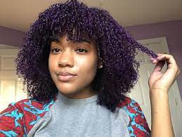Purple Natural Hair Curly Coily Thalia Rae Natural Hair Styles Purple Natural Hair Purple Hair Black Girl