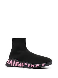 Buy and sell authentic balenciaga speed graffiti trainers black shoes 605972w05ge1006 and thousands of other balenciaga sneakers with price data and release dates. Balenciaga Speed Graffiti Sole Sneakers Farfetch
