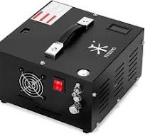 TUXING 4500Psi Pcp Air Compressor | 30Mpa 300Bar High Pressure Air Pump |  Oil/Water-Free | Powered by Car 12V DC or Home 220V AC with Converter |  Pump ...