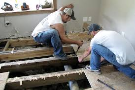 Eleva surveys damage as water recedes