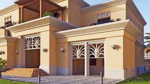 مخطط الفيلا رقم التصميم A71 من مبادرة بيتى917 متر مربع 5 غرف نوم Modern House Exterior House Layouts House Layout Plans