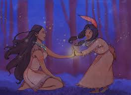 The Meeting By Celiarts On Deviantart Disney Fan Art Disney Crossovers Disney Pocahontas