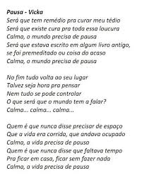 Check spelling or type a new query. Escrita Durante Quarentena Musica De Cantora De Cascavel Repercute Na Internet Calma O Mundo Precisa De Pausa Video Oeste E Sudoeste G1
