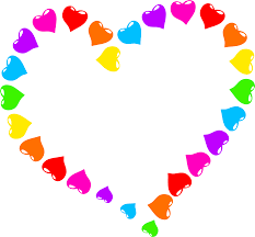 Rainbow Heart Png 2339 2169 Corazones Marcos Con Flores Fondo Corazones