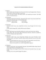 Menurut kamus besar bahasa indonesia, yang dimaksud dengan kiasan adalah pertimbangan tentang suatu hal dengan perbandingan atau persamaan dengan hal yang lain. Doc Majas Gaya Bahasa Bahasa Kiasan Tara Tika Academia Edu