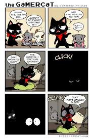 Thegamercat Video Gamer Cat Cute Comics Comics