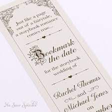 Fairytale Bookmark Save The Date Diy Printable Storybook Wedding Trendy Wedding Invitations Wedding Saving