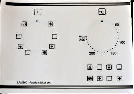 For example , the symbol for convection cooking indicates that the top and bottom element will operate; Lamona Lam3601 Compatible Panel Fascia Sticker Set Lam3601 14 99 Oven Stickers Decal Sticker Sets