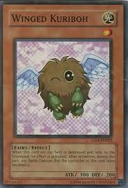 This is a secret rare. Winged Kuriboh Winking Yugioh Trollandtoad