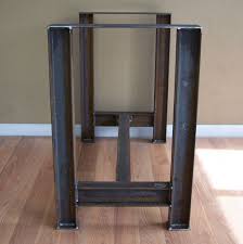 Industrial I Beam Kitchen Island Dining Table Bar Base Rustic Steel Legs Kitchen Island Dining Table Dining Table Legs Metal Table Base