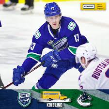 Lind was recalled to the active roster and mustered one shot on goal in . Utica Comets On Twitter Forward Kole Lind Has Been Called Up To The Canucks Taxi Squad In Another Roster Move Presented By Penskemoving