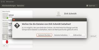 Es gibt mehrere möglichkeiten, ein verzeichnis unter linux zu löschen. User Loschen Linux Deutsch