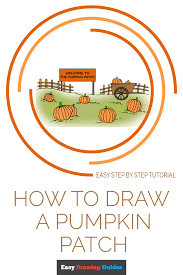 A large piece of paper (i used 12″ x 18″ but we also like to do this on a large sheet of craft paper cut off the roll.) write start at one corner of the paper and then draw a line that goes around the paper and eventually stops at another corner. How To Draw A Pumpkin Patch Really Easy Drawing Tutorial