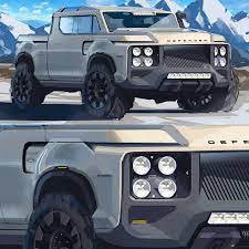 Car Design World On Instagram Land Rover Defender Pickup By Andrew Alewine Illogicalewine Cardesign Car D Land Rover Car Land Rover Concept Car Design