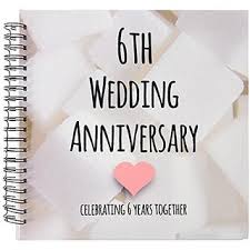 Here are some romantic and unique gift and celebration ideas for your sixth anniversary. Buy 3drose Db 154435 2 6th Wedding Anniversary Gift Sugar Celebrating 6 Years Together Sixth Anniversaries Six Yrs Memory Book 12 By 12 Inch Online 6815 From Shopclues